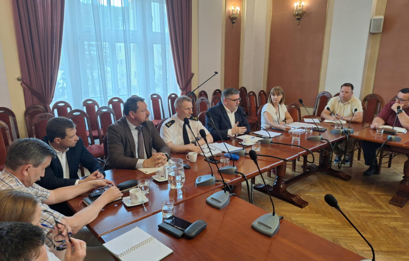 Posiedzenie Powiatowego Zespołu Zarządzania Kryzysowego
