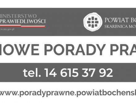 Ponownie ruszają darmowe porady prawne w Urzędzie Gminy Lipnica Murowana
